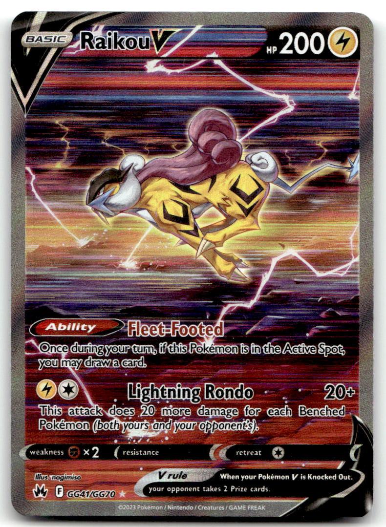 Raikou V CRZ:GG GG41/GG70 NM