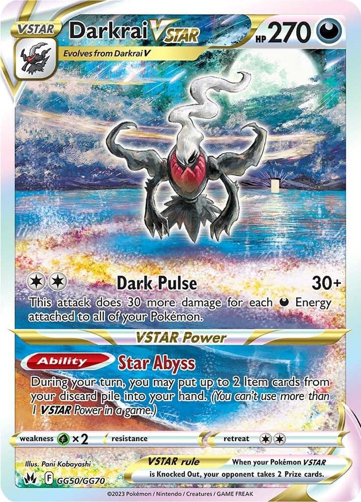 Darkrai VSTAR CRZ:GG GG50/GG70 NM