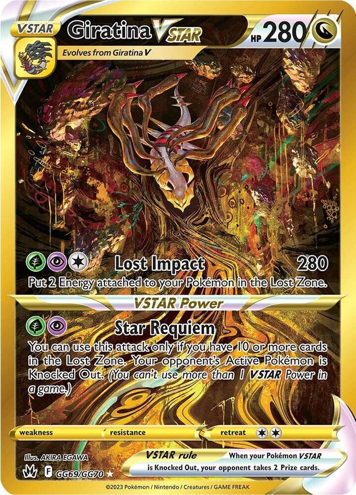 Giratina VSTAR (Secret) CRZ:GG GG69/GG70 NM