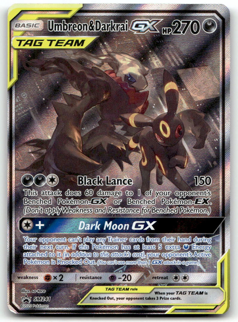Umbreon & Darkrai GX SMP SM241 NM