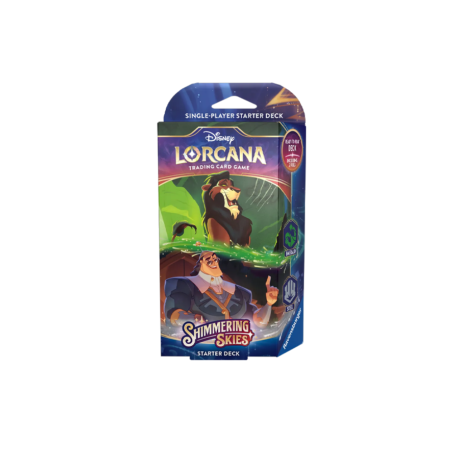 disney lorcana shimmering skies starter deck Disney Lorcana Starter Deck Shimmering Skies Emerald & Steel