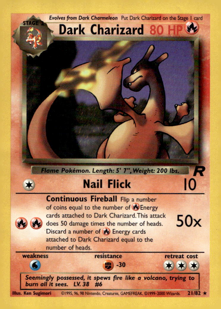 Dark Charizard (21) TR 21/82 MP