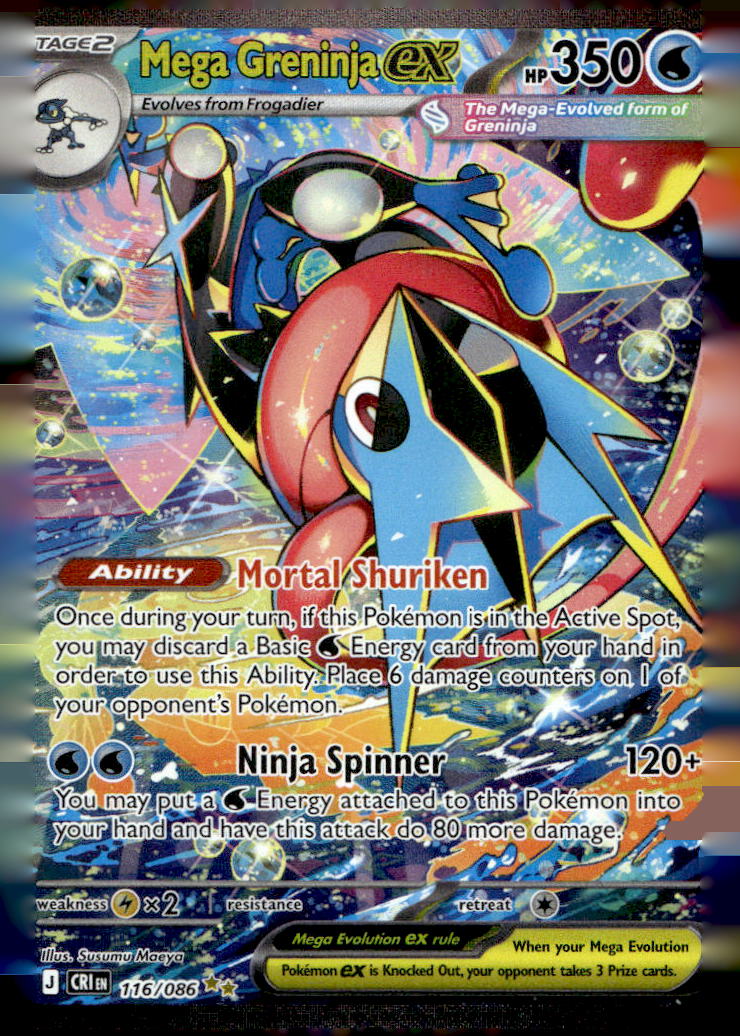 Mega Greninja ex CRI 116/086 NM