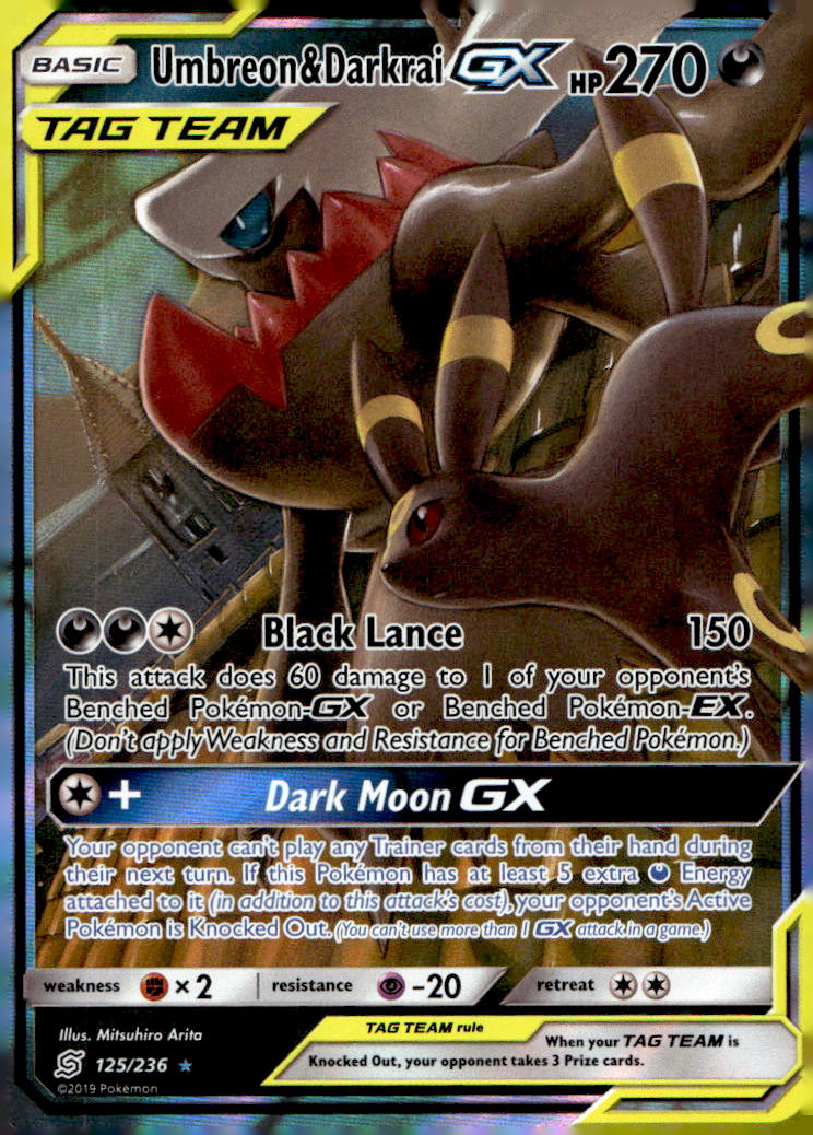 Umbreon & Darkrai GX SM11 125/236 HP