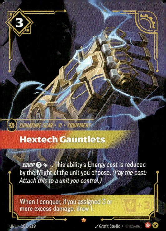 Hextech Gauntlets UNL 188/219 Epic NM