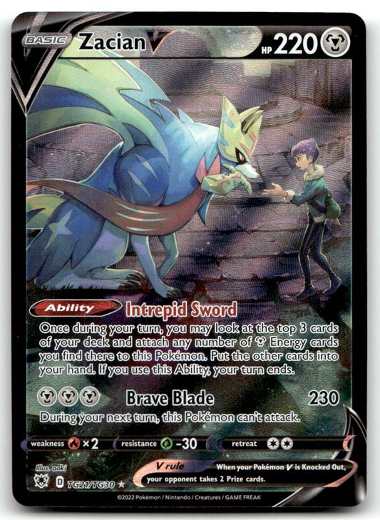 Zacian V SWSH10:TG TG21/TG30 NM