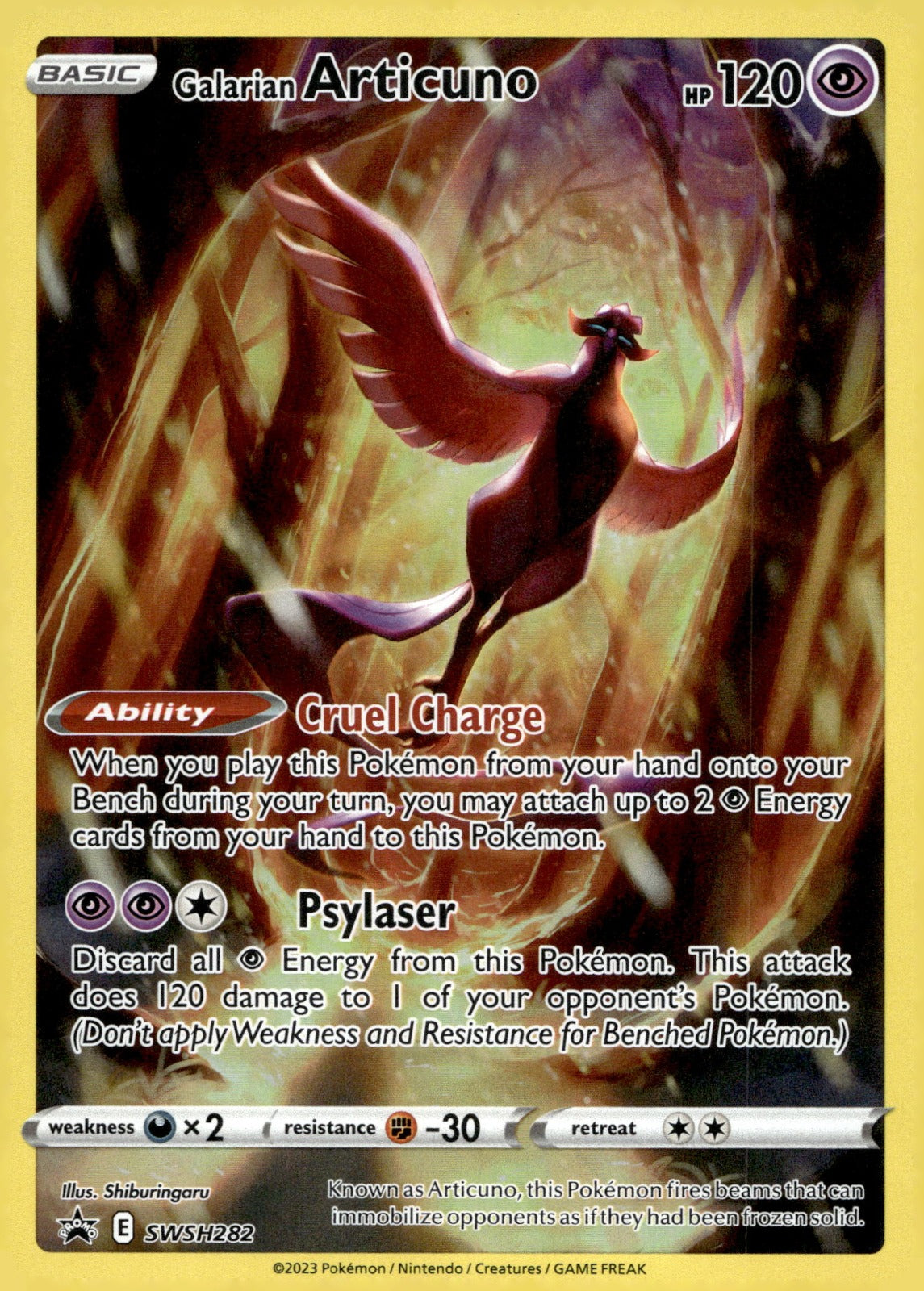 Galarian Articuno SWSD SWSH282 NM
