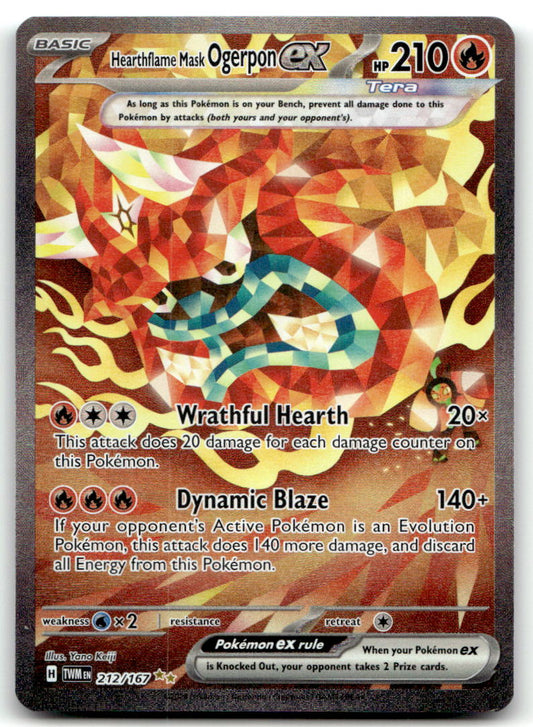 Hearthflame Mask Ogerpon ex TWM 212/167 NM