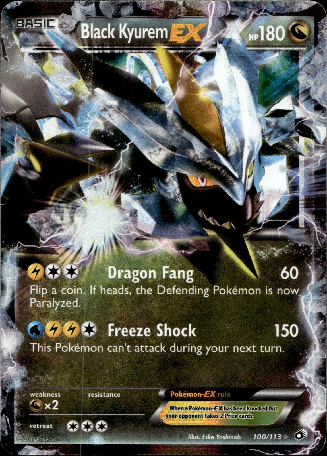 Black Kyurem EX LTR 100/113 NM
