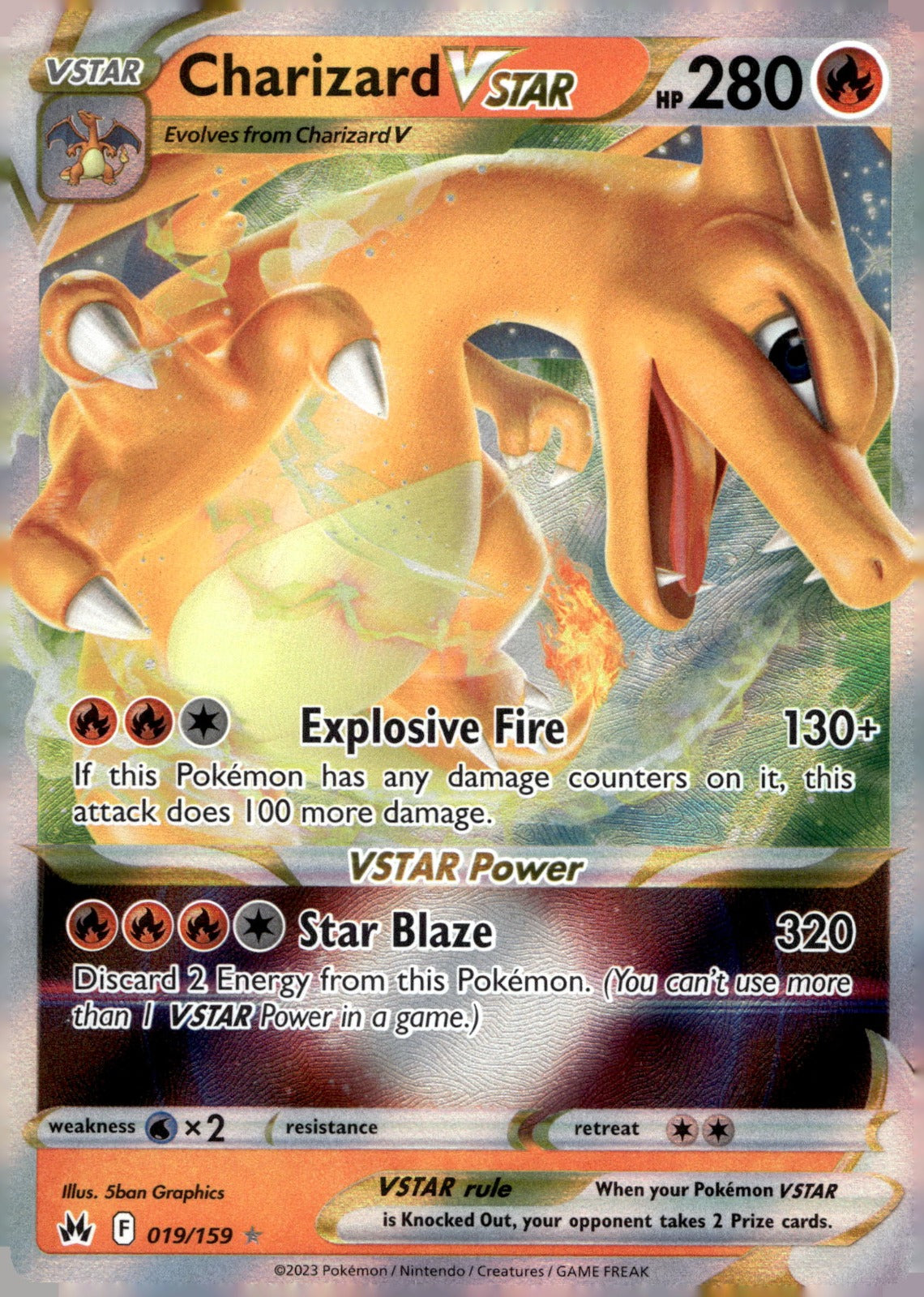 Charizard VSTAR CRZ 019/159 NM
