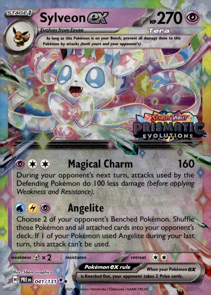 Sylveon ex (Prismatic Evolutions Stamp) MCAP 041/131 NM