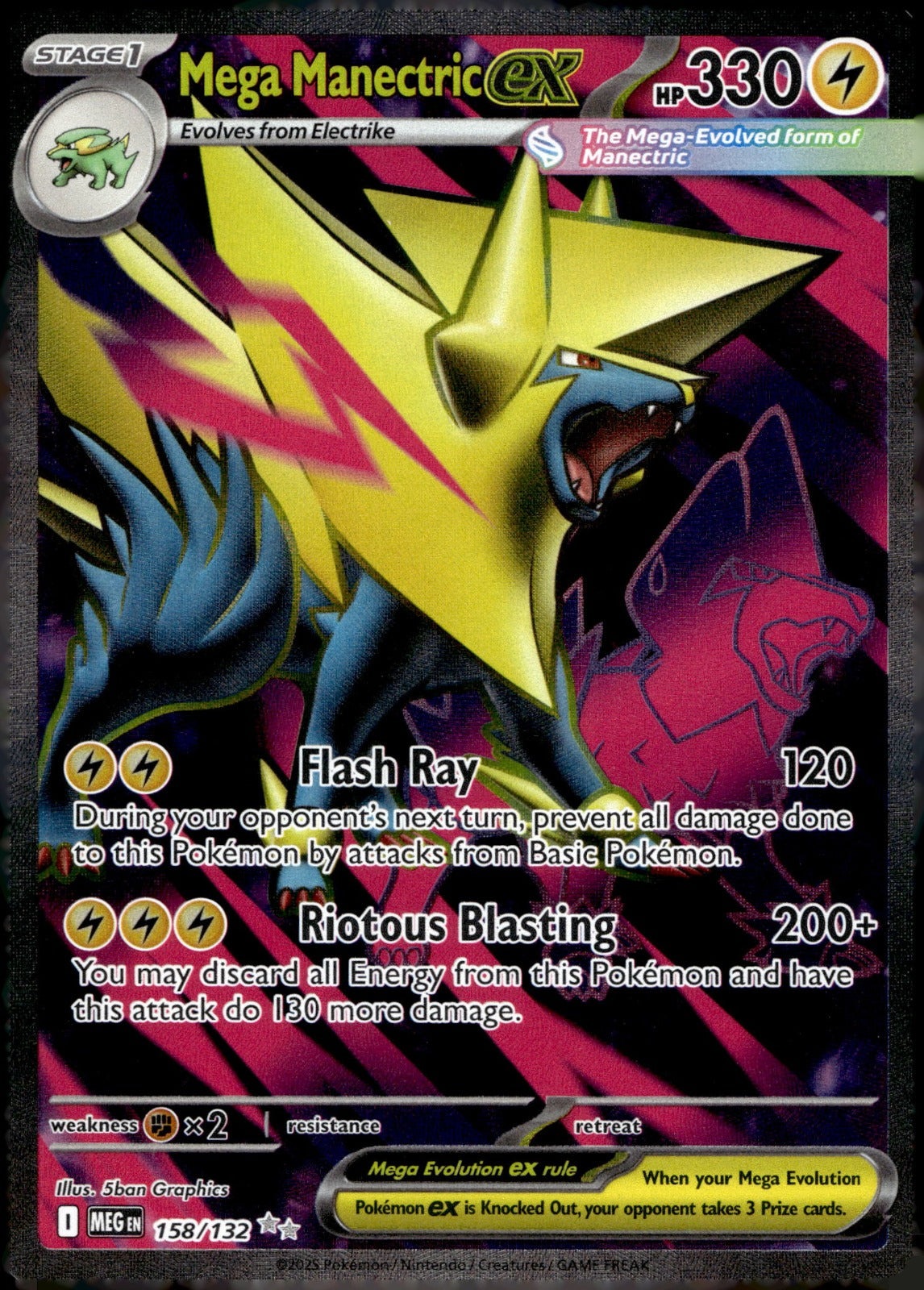 Mega Manectric ex MEG 158/132 NM
