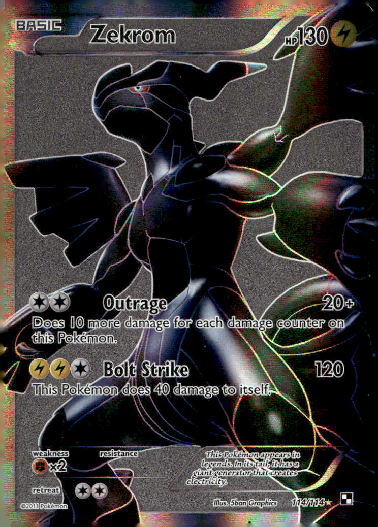 Zekrom (114 Full Art) BLW 114/114 LP