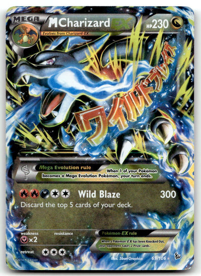 M Charizard EX (X) FLF 69/106 NM