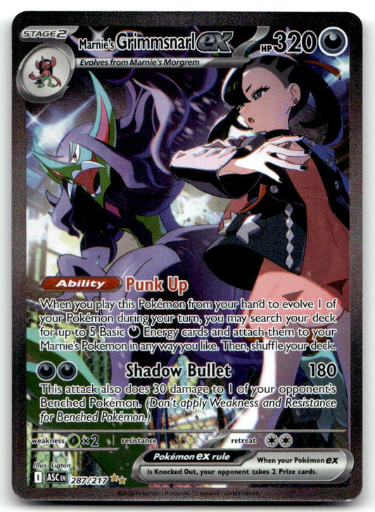 Marnie's Grimmsnarl ex ASC 287/217 NM