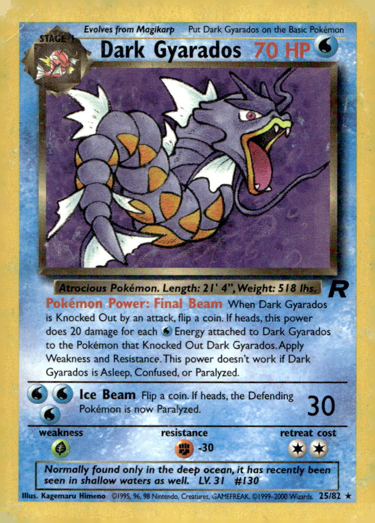 Dark Gyarados (25) TR 25/82 HP