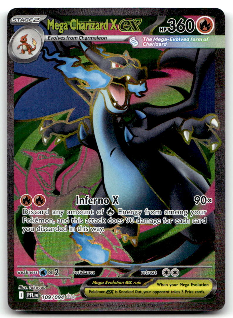 Mega Charizard X ex PFL 109/094 NM