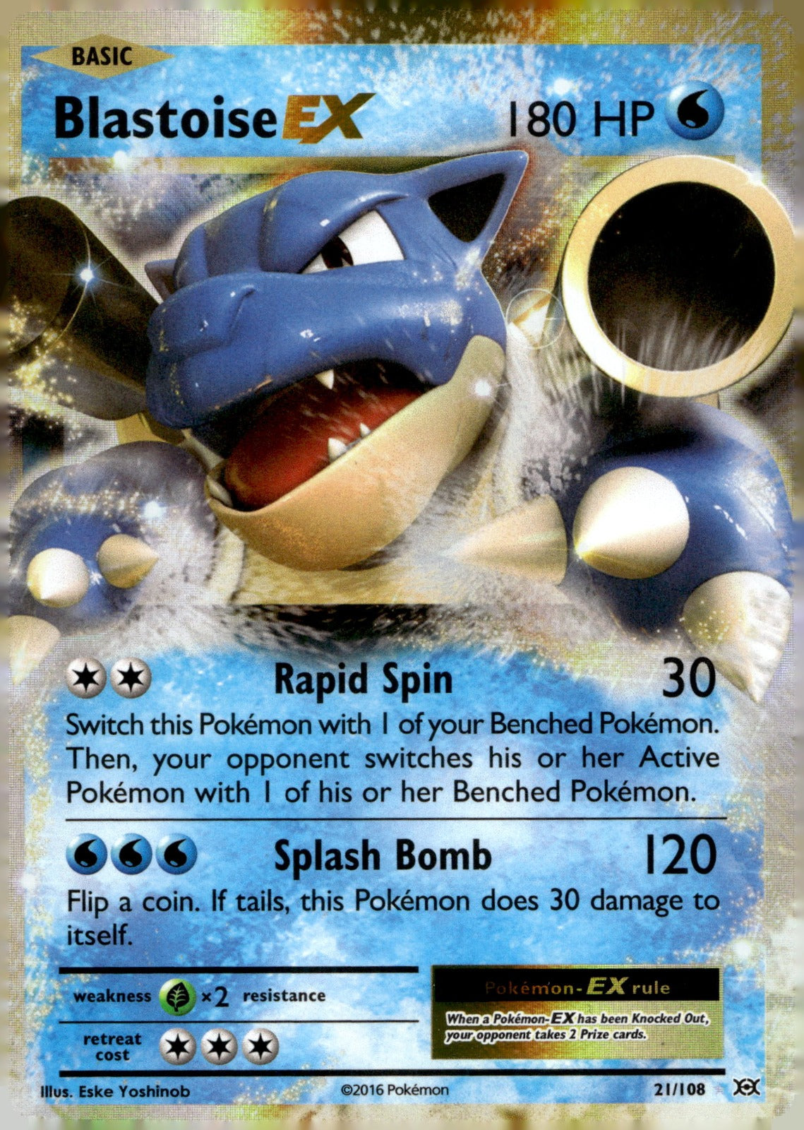 Blastoise EX EVO 21/108 NM