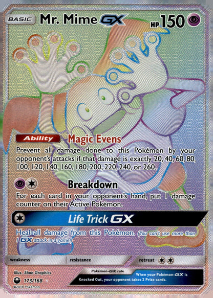 Mr. Mime GX (Secret) CES 173/168 NM