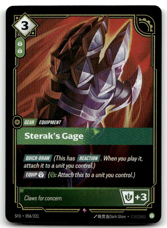 Sterak's Gage SFD 056/221 Rare NM
