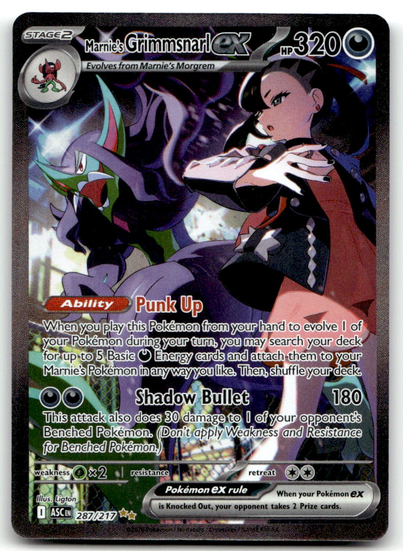 Marnie's Grimmsnarl ex ASC 287/217 NM