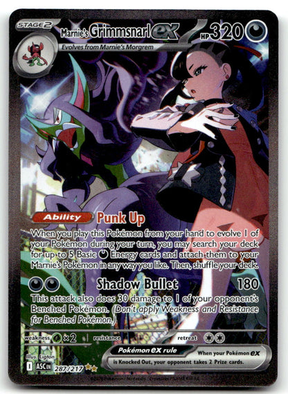 Marnie's Grimmsnarl ex ASC 287/217 NM