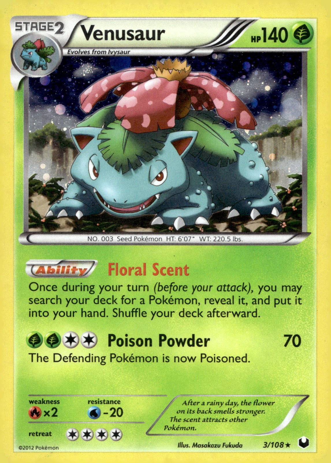 Venusaur (Cosmos Holo) BLE 003/108 MP