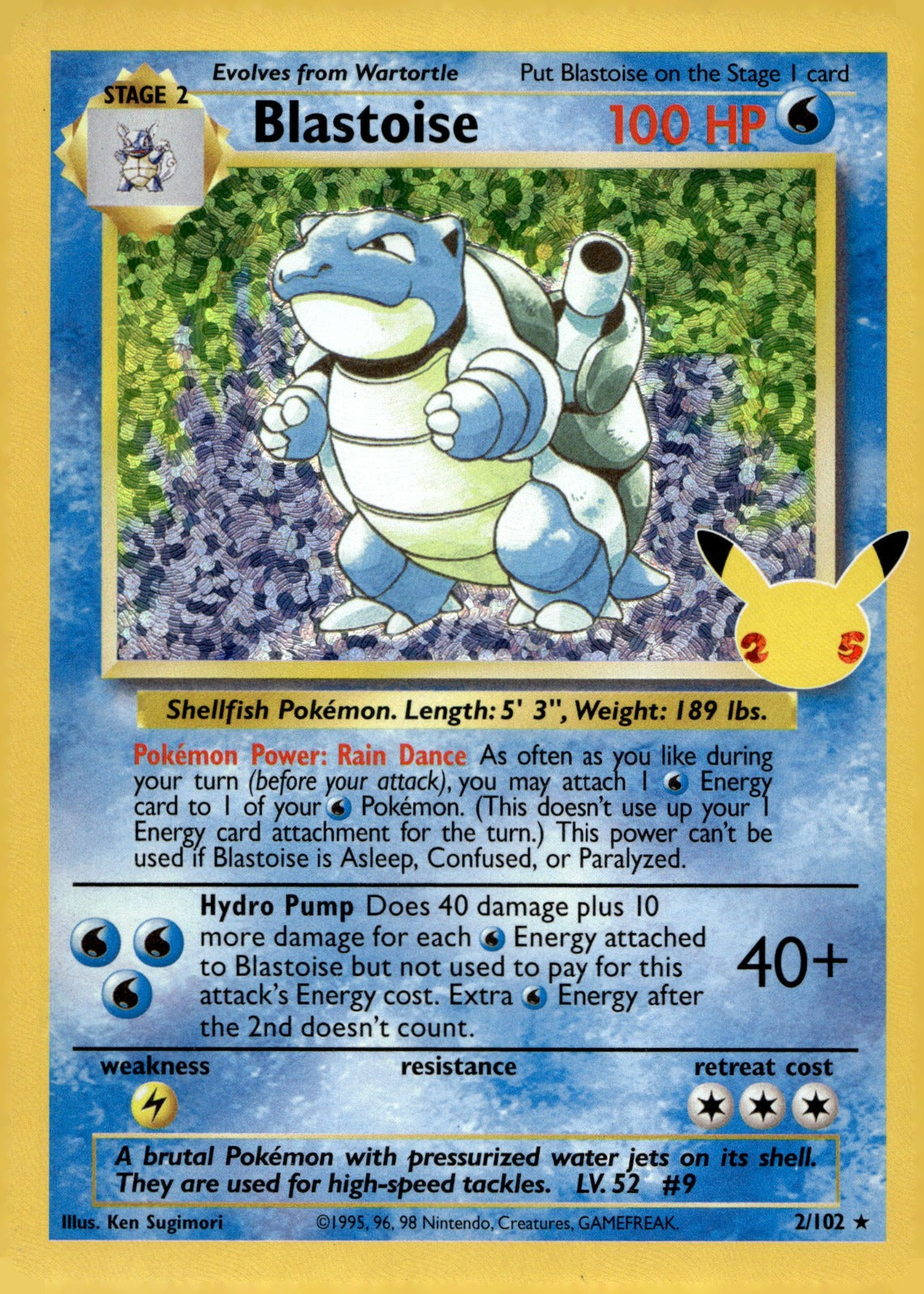 Blastoise CCC 2/102 NM