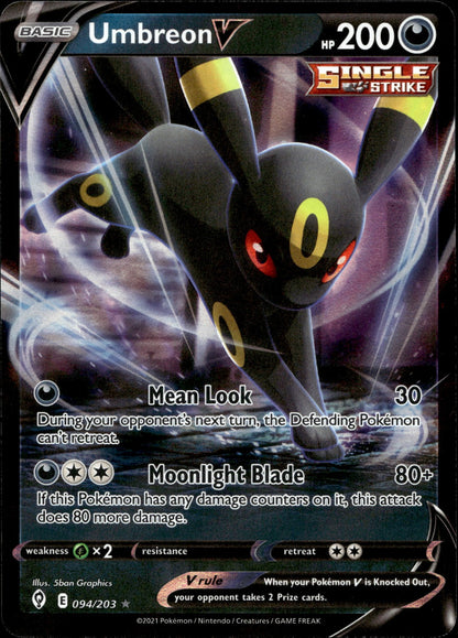 Umbreon V SWSH07 094/203 NM