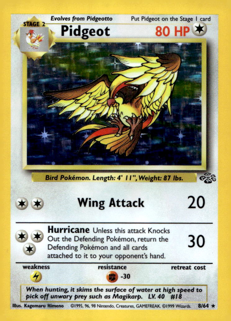 Pidgeot (8) JU 08/64 LP