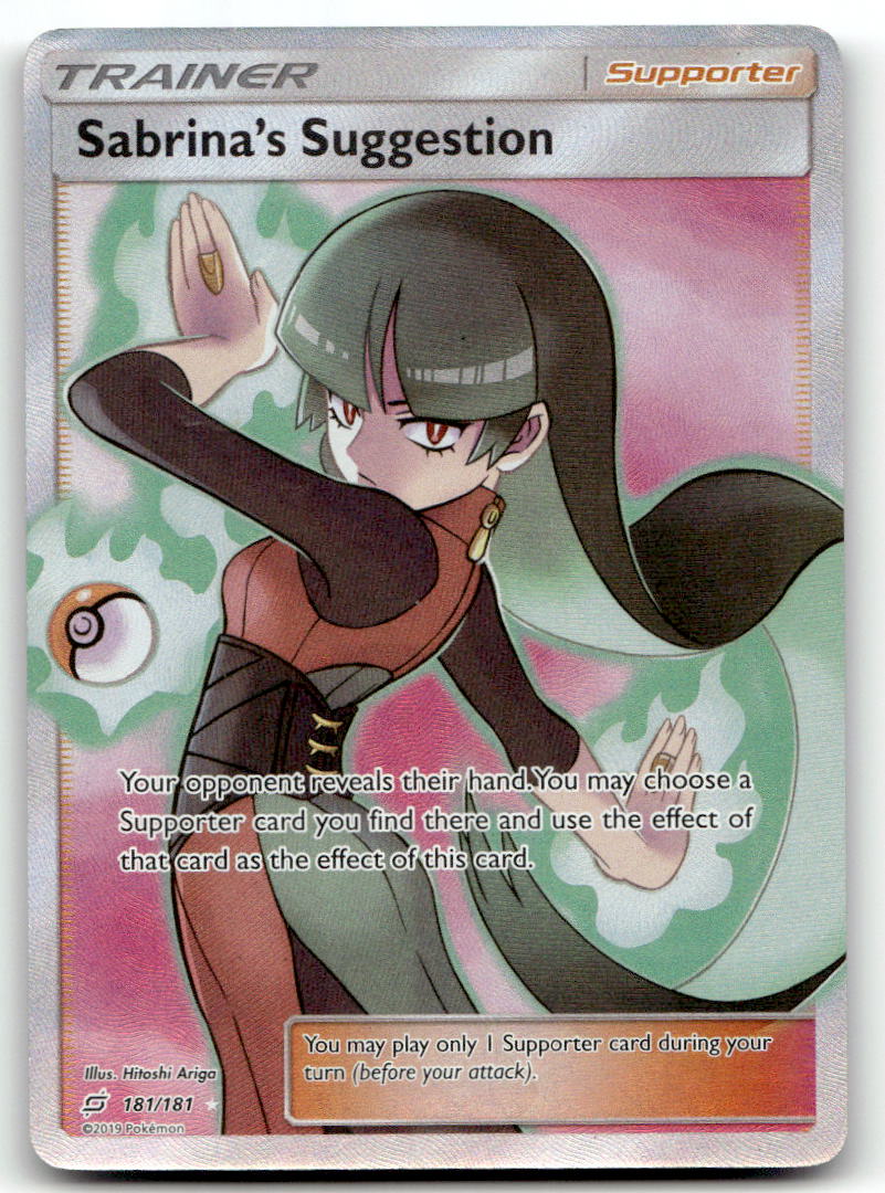 Sabrina's Suggestion (Full Art) SM9 181/181 NM