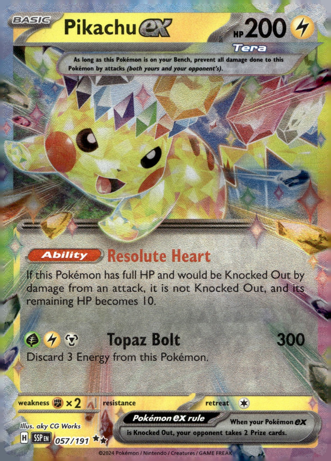 Pikachu ex SSP 057/191 NM