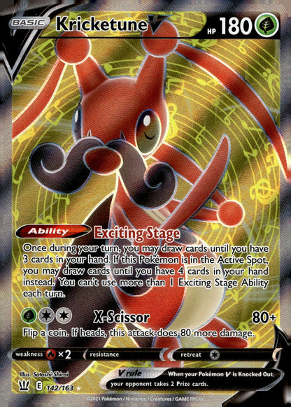 Kricketune V (Full Art) SWSH05 142/163 NM