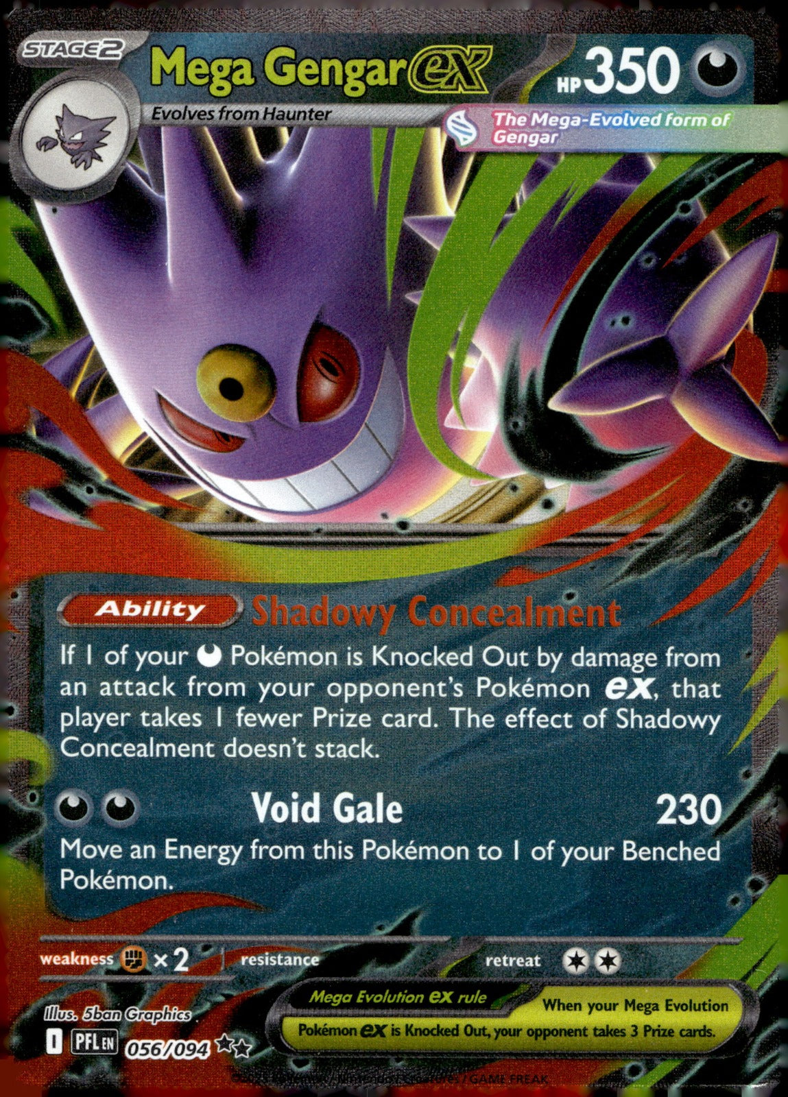 Mega Gengar ex PFL 056/094 NM