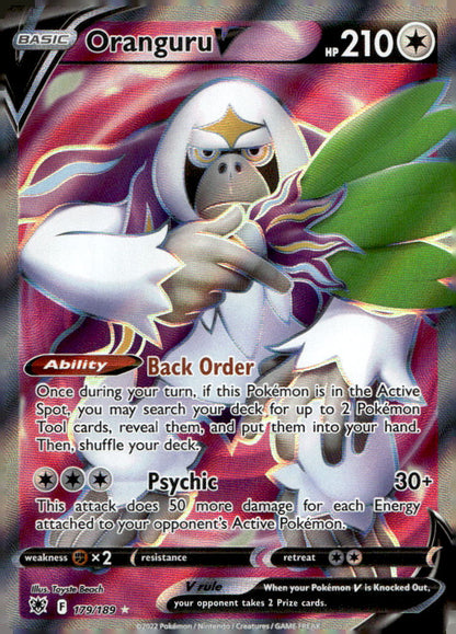 Oranguru V (Full Art) SWSH10 179/189 NM