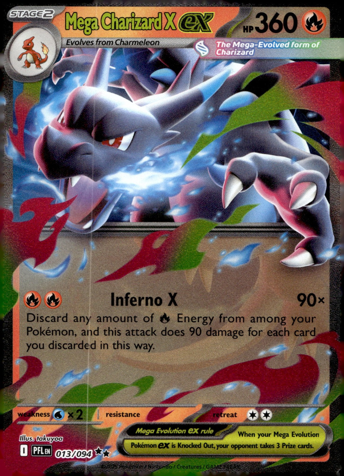Mega Charizard X ex PFL 013/094 NM