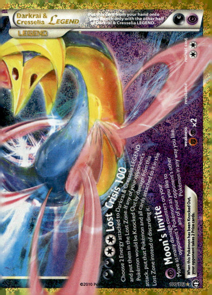 Darkrai & Cresselia Legend (Bottom) 30C 100/102 NM