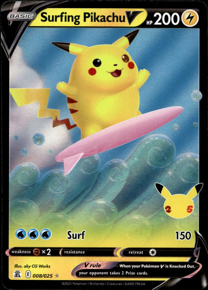 Surfing Pikachu V CLB 008/025 NM