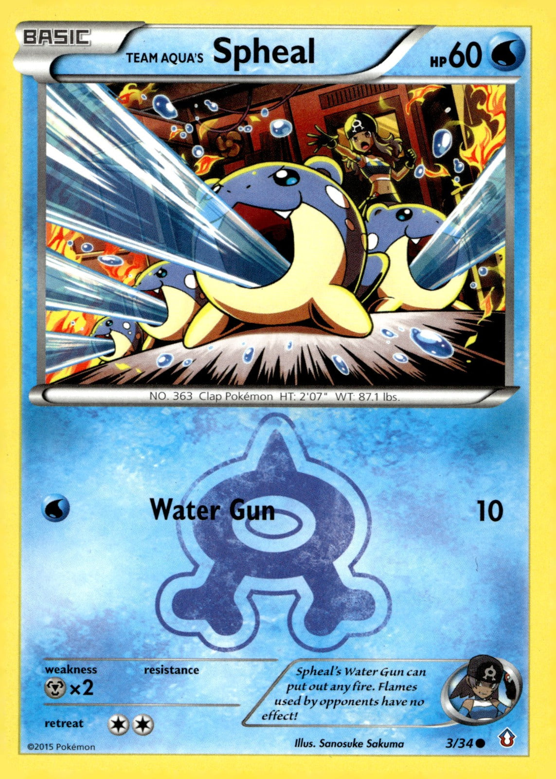Team Aqua's Spheal DCR 3/34 LP