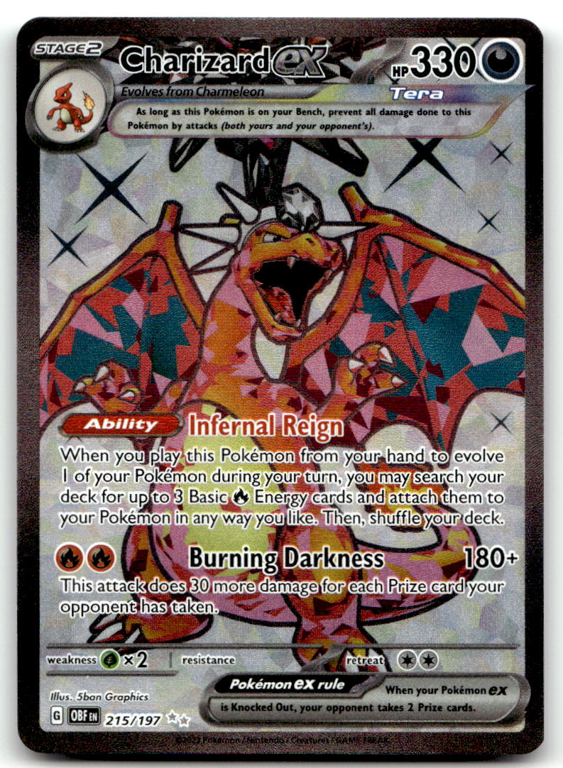 Charizard ex OBF 215/197 NM