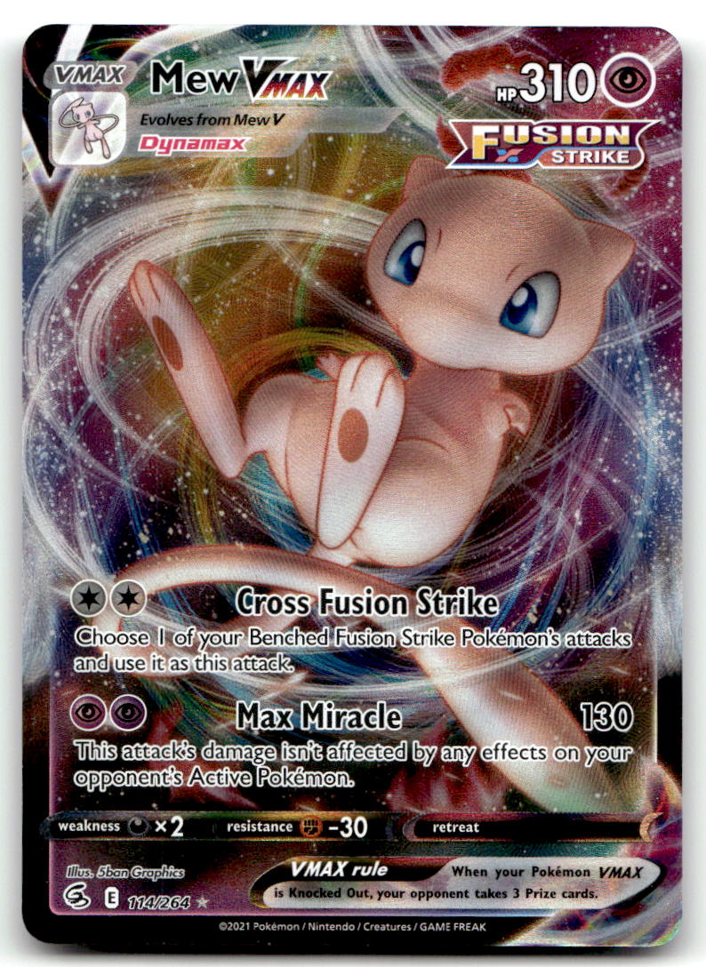 Mew VMAX SWSH08 114/264 NM