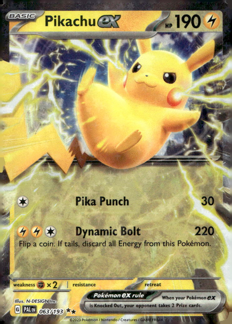 Pikachu ex PAL 063/193 NM