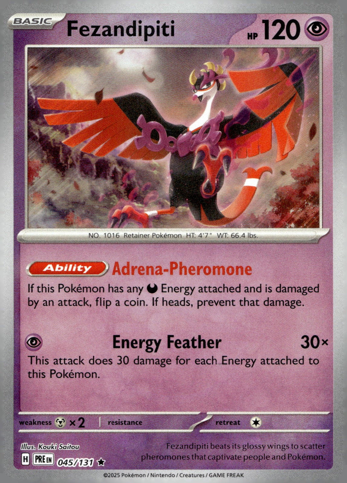 Fezandipiti (Poke Ball Pattern) PRE 045/131 NM