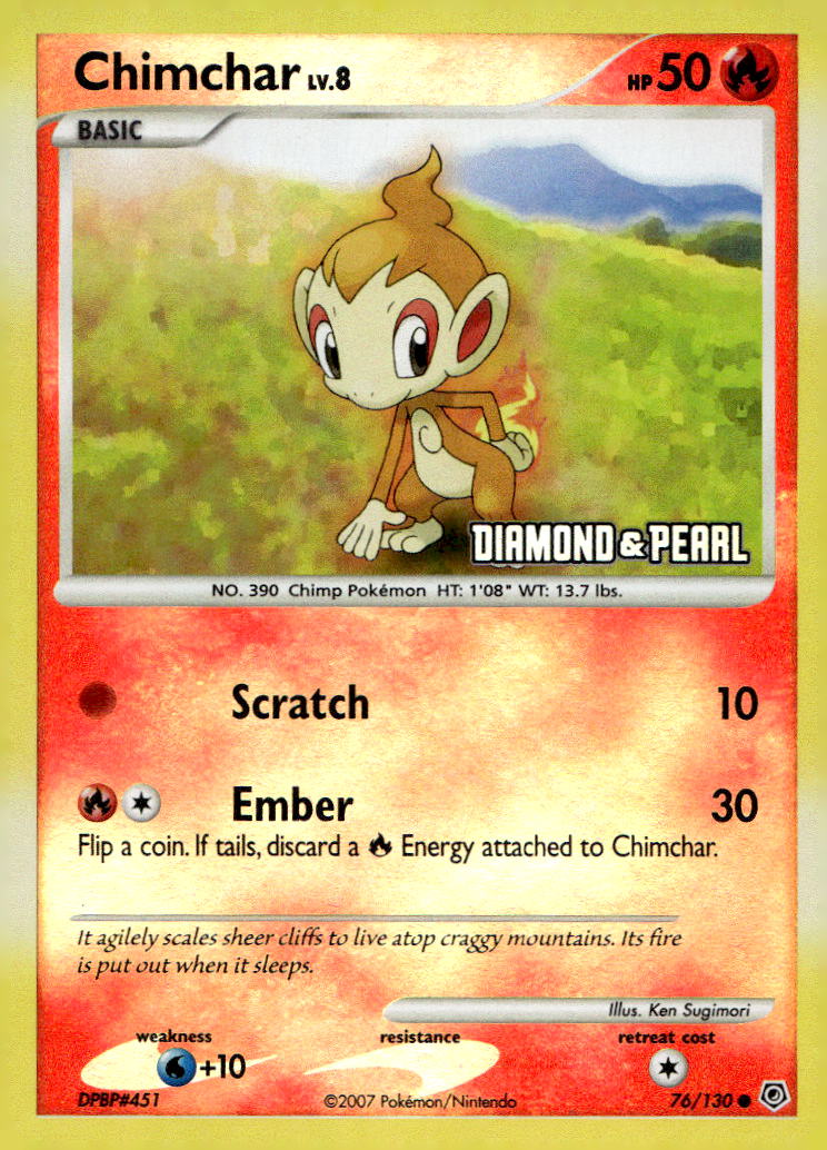 Chimchar [Diamond & Pearl] BKP 076/130 NM