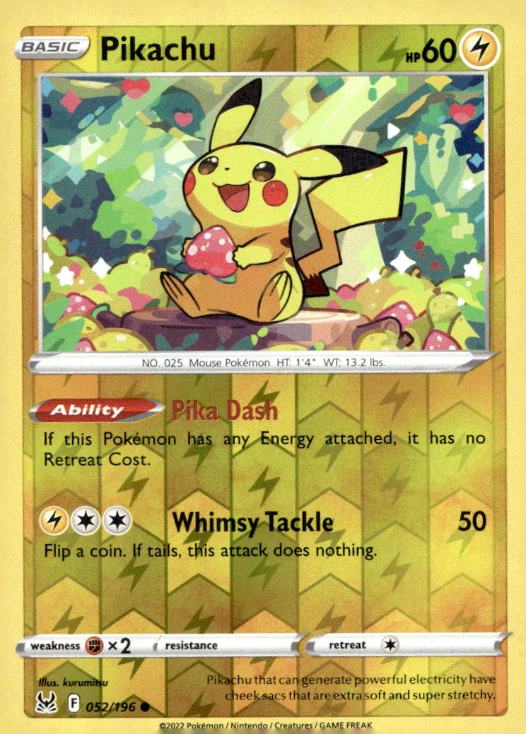 Pikachu SWSH11 052/196 NM