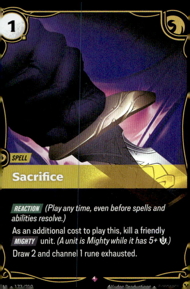 Sacrifice UNL 173/219 Rare NM