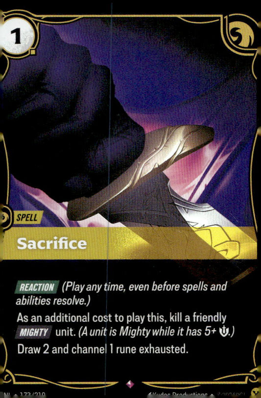 Sacrifice UNL 173/219 Rare NM