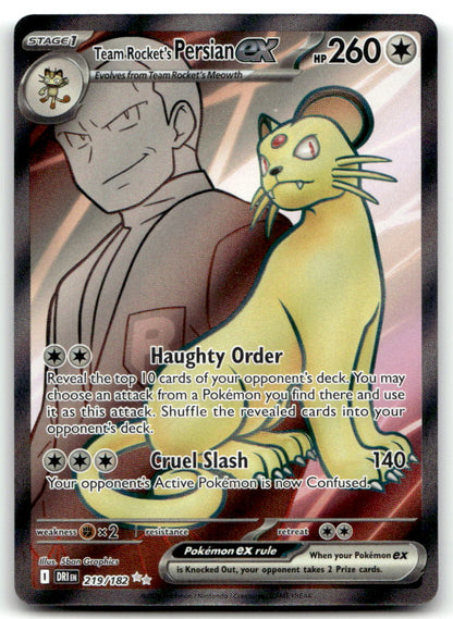 Team Rocket's Persian ex DRI 219/182 NM