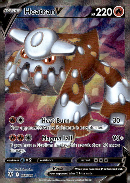 Heatran V (Full Art) SWSH10 165/189 NM