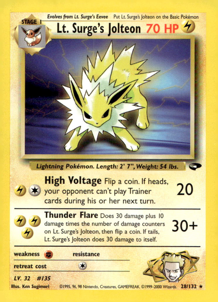 Lt. Surge's Jolteon G2 028/132 LP